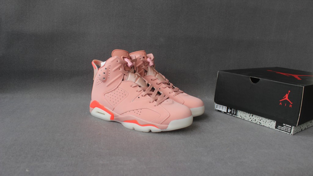 New Women Air Jordan 6 Pink Shoes - Click Image to Close